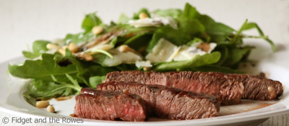 roquette salad steak tagliata rucola
