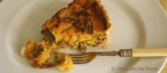 Pumpkin Mushroom Quiche Savoury Tart