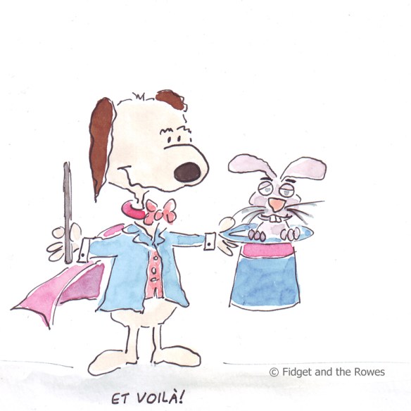 Et voilà magician rabbit hat