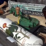 Cream crackers tin vintage earthenware china crockery earthenware antiques fair