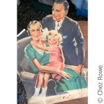 Family poster tin vintage earthenware china crockery earthenware antiques fair