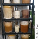 Vintage jars antiques fair