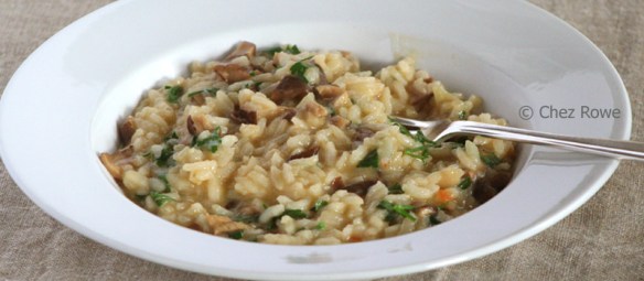 Risotto with dried porcini mushrooms – risotto ai funghi porcini secchi